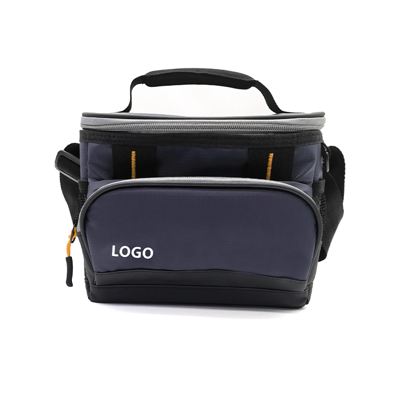 B-01 Borsa termica monospalla blu navy con logo personalizzabile