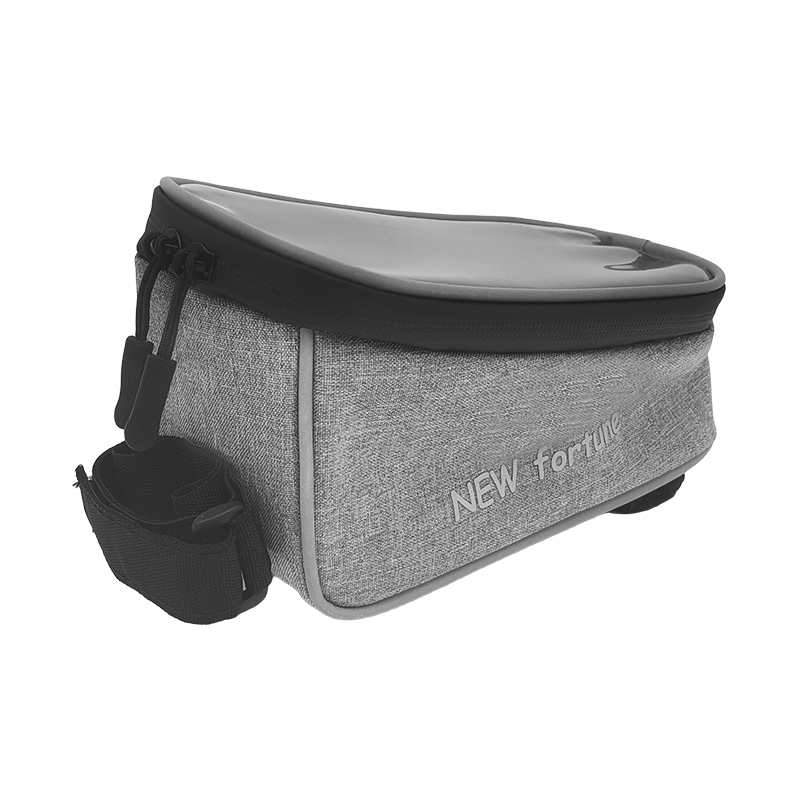 BI-07 Borsa portaoggetti impermeabile per bicicletta grigia, facile da installare